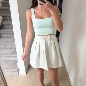 NWOT Aritzia Babaton Mint Green Pastel Contour Crop Top XXS